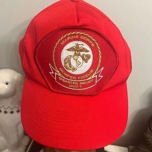 Vintage Toppers Marine Corps Semper Fidelis patch SnapBack hat. Men’s OSFA